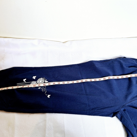 E-Retro brand "Float like A Butterfly" Lagenlook pull-on crop pants size XL. - Picture 3 of 11